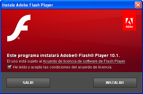 Adobe Flash Player 101  Idioma Espaol  Compatible Mozilla 